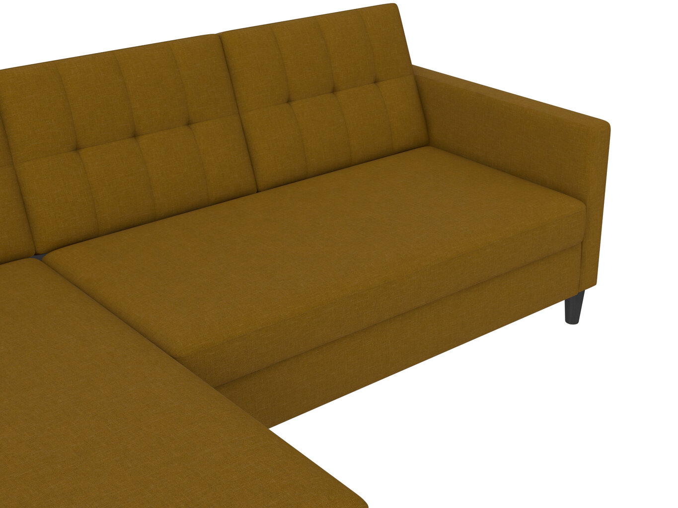 Trivietė sofa-lova Dorel Home Hartford, ruda kaina ir informacija | Sofos | pigu.lt