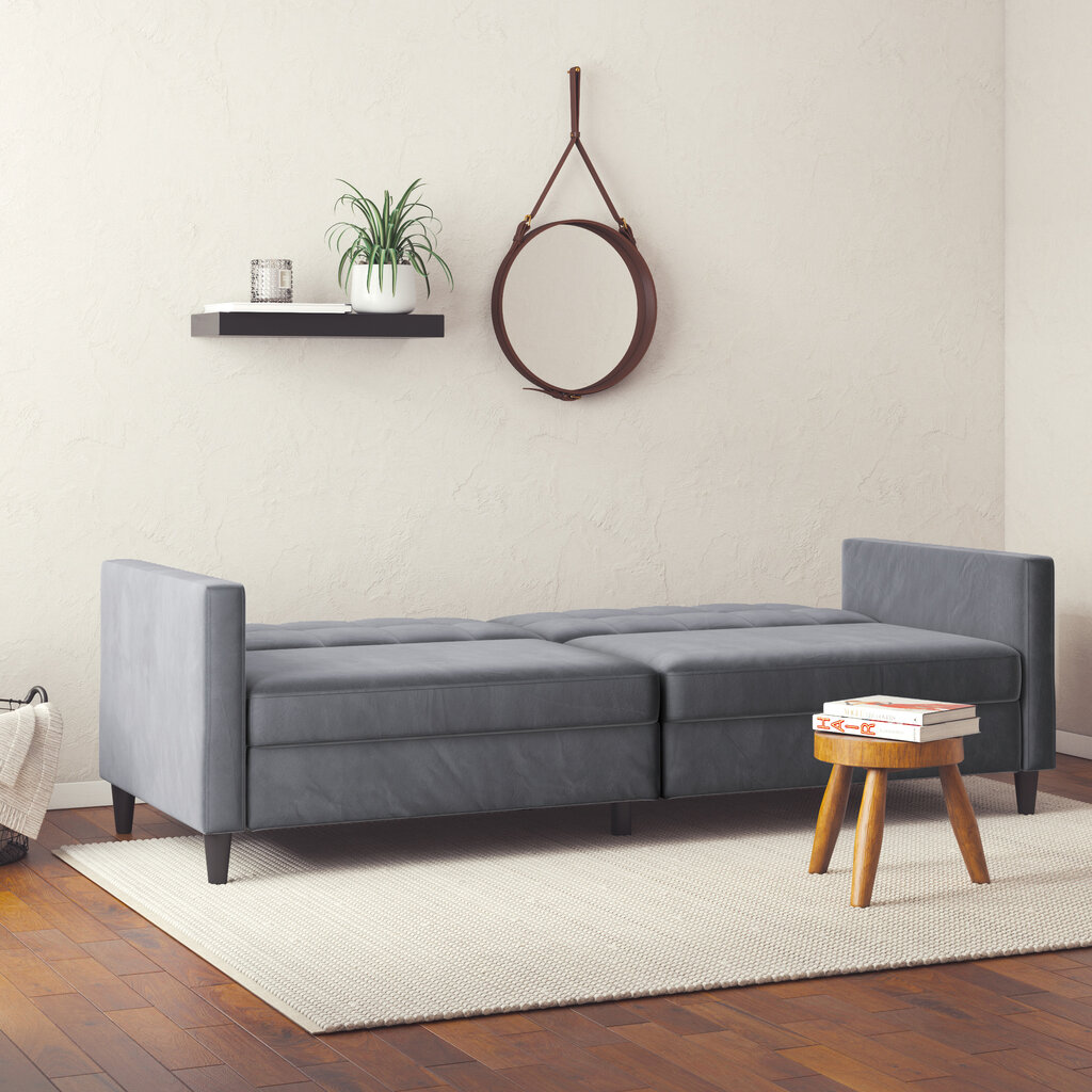 Dvivietė sofa-lova Dorel Home Hartford, pilka kaina ir informacija | Sofos | pigu.lt