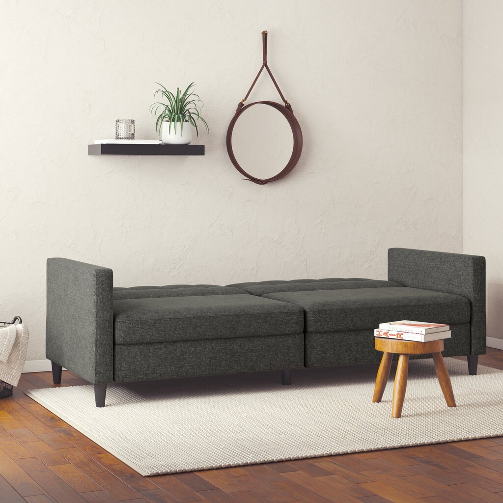 Dvivietė sofa-lova Dorel Home Hartford, pilka цена и информация | Sofos | pigu.lt