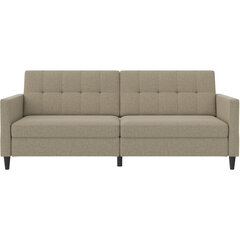 Dvivietė sofa-lova Dorel Home Hartford, smėlio spalvos kaina ir informacija | Sofos | pigu.lt