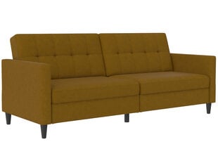 Dvivietė sofa-lova Dorel Home Hartford, ruda kaina ir informacija | Sofos | pigu.lt