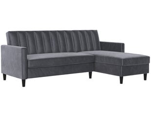 Trivietė sofa-lova Dorel Home Celine, pilka kaina ir informacija | Sofos | pigu.lt