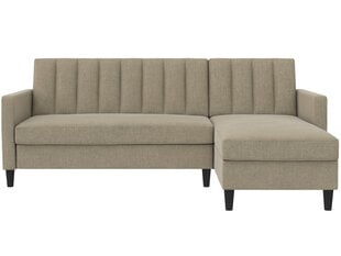 Trivietė sofa-lova Dorel Home Celine, ruda kaina ir informacija | Sofos | pigu.lt