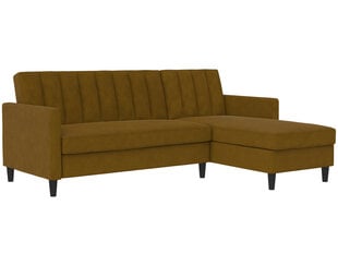 Trivietė sofa-lova Dorel Home Celine, geltona kaina ir informacija | Sofos | pigu.lt