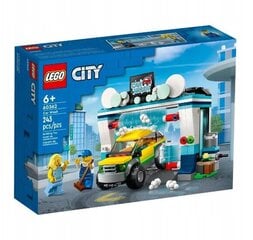 60362 LEGO City automobilių plovykla popieriniame 6315792 LEGO VP maišelyje ir pliušinė pagalvė Katė цена и информация | Конструкторы и кубики | pigu.lt