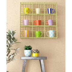 Lentyna Notio Living Cup Rack, smėlio kaina ir informacija | Lentynos | pigu.lt