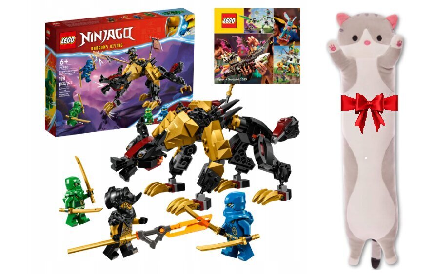 71790 LEGO Ninjago Imperial Dragon Hunter ir pliušinė pagalvė Katė kaina ir informacija | Konstruktoriai ir kaladėlės | pigu.lt