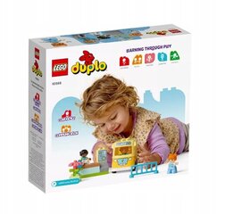 10988 LEGO® Duplo Bus ride kaladėlių rinkinys ir pliušinė pagalvė Katė kaina ir informacija | Konstruktoriai ir kaladėlės | pigu.lt