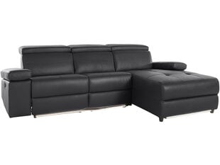 Trivietė sofa Loft Rayland, juoda kaina ir informacija | Sofos | pigu.lt