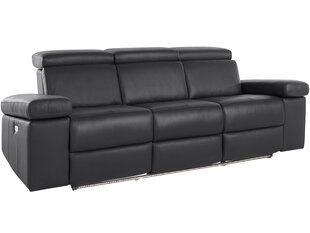 Trivietė sofa Loft Rayland, juoda kaina ir informacija | Sofos | pigu.lt