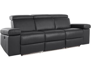 Trivietė sofa Loft Rayland, juoda kaina ir informacija | Sofos | pigu.lt