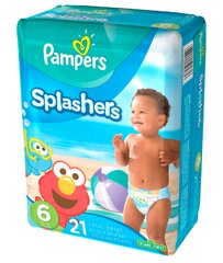 Sauskelnės PAMPERS Pants Splashers 6 dydis 14+ kg, 21 vnt цена и информация | Подгузники | pigu.lt