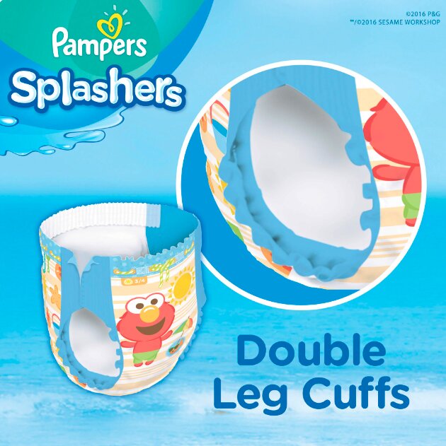 Sauskelnės PAMPERS Pants Splashers 6 dydis 14+ kg, 21 vnt kaina ir informacija | Sauskelnės | pigu.lt