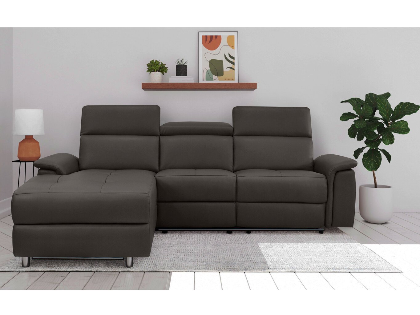 Trivietė sofa Loft Pareli, ruda kaina ir informacija | Sofos | pigu.lt