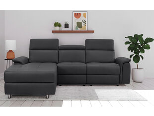 Sofa 3 Seater Left Trivietė sofa Loft Pareli, juoda kaina ir informacija | Sofos | pigu.lt