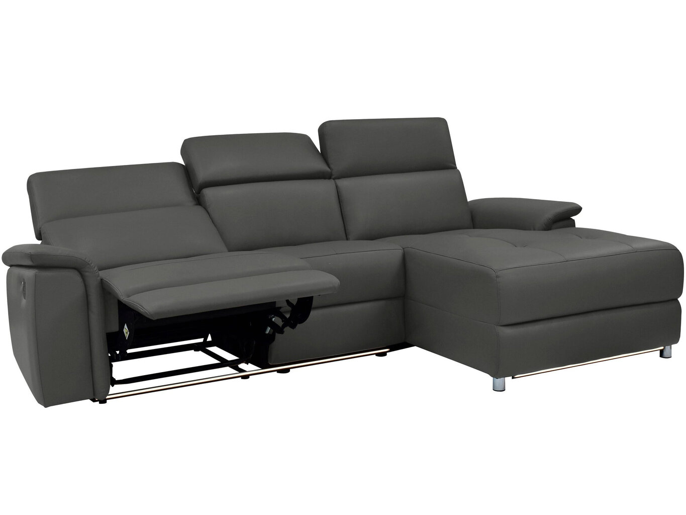 Trivietė sofa Loft Pareli, juoda kaina ir informacija | Sofos | pigu.lt