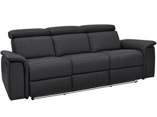 Trivietė sofa Loft Pareli, juoda kaina ir informacija | Sofos | pigu.lt