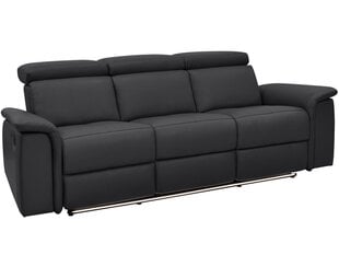 Trivietė sofa Loft Pareli, juoda kaina ir informacija | Sofos | pigu.lt