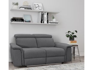 Dvivietė sofa Loft24 Pareli, pilka kaina ir informacija | Sofos | pigu.lt