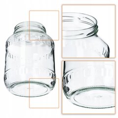 2x stiklinis indelis 2,5 l stiklainiai agurkų tinktūroms + kamšteliai Fi100 kaina ir informacija | Konservavimo indai ir  priedai | pigu.lt