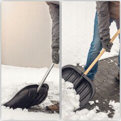 Kastuvas Sniego grandiklis Sniego valymas be rankenos Galva 49cm kaina ir informacija | Sodo įrankiai | pigu.lt