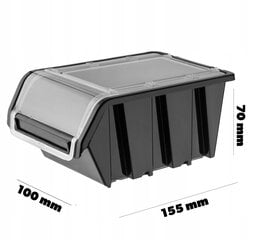 Konteinerinis kraiko laikymo organizatorius 155x100mm 10x kaina ir informacija | Įrankių dėžės, laikikliai | pigu.lt