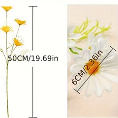 '5 vnt. 5 galvučių mažų ramunėlių modeliavimo ramunėlių plastikiniai netikrų gėlių namų dekoravimo papuošalai' kaina ir informacija | Dekoracijos šventėms | pigu.lt