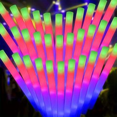 '12vnt. sponge fluorescent stick' kaina ir informacija | Dekoracijos šventėms | pigu.lt