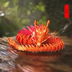 '3d spausdinimas dragon ornament amatai drakono metų dovanų jungtis gali būti suaktyvinta kūrybinis rankų darbo drakono ornamentas' kaina ir informacija | Dekoracijos šventėms | pigu.lt