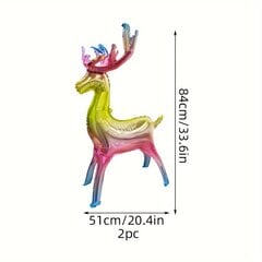 '2 vnt kalėdiniai šiaurinių elnių balionai kalėdų vakarėlio balionai dideli šiaurės elnių balionai aukso briedžio folijos balionai šventės žiemos tema gimtadienio dekoravimas kalėdų naujųjų metų sodo patalpų lauko dekoravimas' kaina ir informacija | Dekoracijos šventėms | pigu.lt