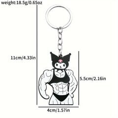 'Kawaii raktų pakabukas hello kitty kuromi anime muscle juokingas metalinis kuprinės pakabukas žaislas dovana' kaina ir informacija | Dekoracijos šventėms | pigu.lt