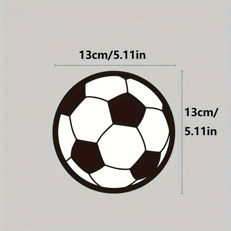 Vakarėlio dekoracija Futbolas, juoda/balta, 8 vnt. kaina ir informacija | Dekoracijos šventėms | pigu.lt