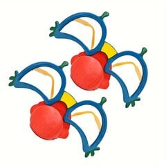 '2 vnt juokingi klouno nosies akiniai' kaina ir informacija | Dekoracijos šventėms | pigu.lt