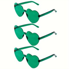 Vakarėlio akinių rinkinys Love Jelly, žalias, 3 vnt. kaina ir informacija | Vakarėliams ir šventėms | pigu.lt