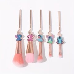 '{authorized} 5 vnt./rinkinys: disney stitch anime cosmetics šepetėliai' kaina ir informacija | Dekoracijos šventėms | pigu.lt