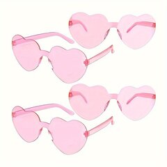 Vakarėlio akinių rinkinys Chic Love, rožinis, 4 vnt. kaina ir informacija | Vakarėliams ir šventėms | pigu.lt