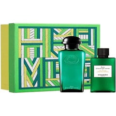 Rinkinys Hermes Eau d´Orange Verte moterims/vyrams: odekolonas EDC, 100 ml + dušo želė, 80 ml цена и информация | Женские духи | pigu.lt