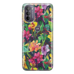 Разноцветные экзотические цветы Печатный силиконовый чехол цена и информация | Чехлы для телефонов | pigu.lt