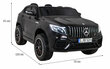 Dvivietis vaikiškas elektromobilis Mercedes GLC 63S 4x4, juodas цена и информация | Elektromobiliai vaikams | pigu.lt