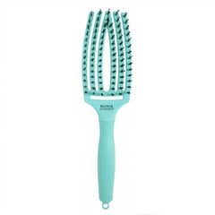 Plaukų šepetys Olivia Garden Finger Brush, Tropical Mint, 1 vnt. kaina ir informacija | Šepečiai, šukos, žirklės | pigu.lt