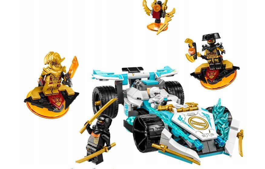 71791 LEGO Ninjago automobilis ir pliušinė pagalvė Katė, 50 cm kaina ir informacija | Konstruktoriai ir kaladėlės | pigu.lt