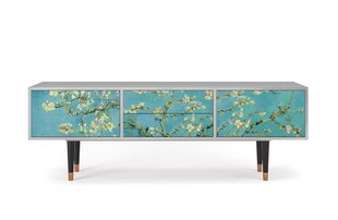 TV spintelė T4 Almond Blossom By Van Gogh L 170 cm, pilka kaina ir informacija | Komodos | pigu.lt