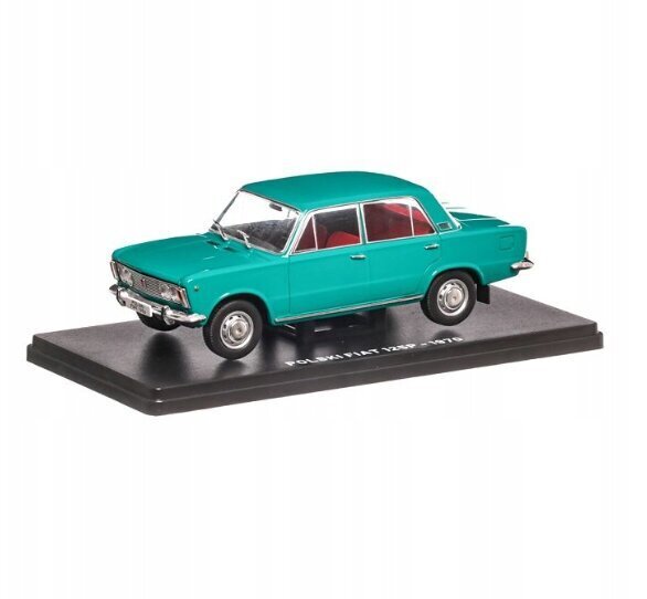 Automobilio modelis Fiat 125P 1970 Hachette 1:24 ir dovana pagalvė Katė, 50 cm kaina ir informacija | Žaislai berniukams | pigu.lt