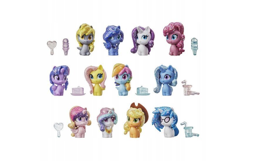 Figūrėlių rinkinys Hasbro My Little Pony Unicorn Party ir pliušinė pagalvė Katė, 50 cm kaina ir informacija | Žaislai mergaitėms | pigu.lt