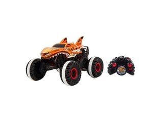 Nuotoliniu būdu valdoma mašinėlė Hot Wheels Monster Trucks Tiger ir pliušinė katė kaina ir informacija | Žaislai berniukams | pigu.lt