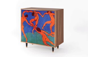 Комод с 4 дверцами L 94 см, The Dance By Henri Matisse Walnut цена и информация | Комоды | pigu.lt