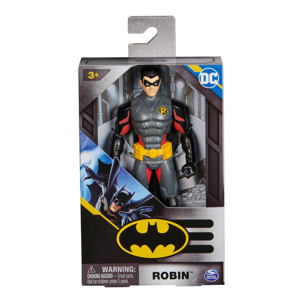 DC Comics Robino herojaus figūrėlė su apsiaustu DC Comics, 15 cm цена и информация | Žaislai berniukams | pigu.lt