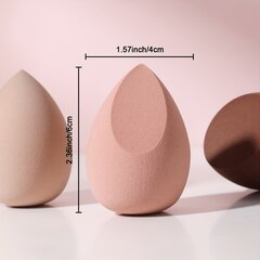 '3 vnt makiažo kempinėlių rinkinys professional beauty sponge blender makeup foundation blending cosmetic makeup puff pudrai kremui' kaina ir informacija | Vonios kambario aksesuarai | pigu.lt