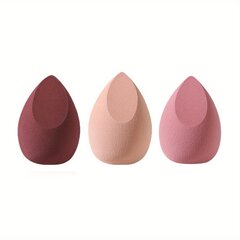 '3 vnt makiažo kempinėlių rinkinys professional beauty sponge blender makeup foundation blending cosmetic makeup puff for pure cream' kaina ir informacija | Vonios kambario aksesuarai | pigu.lt