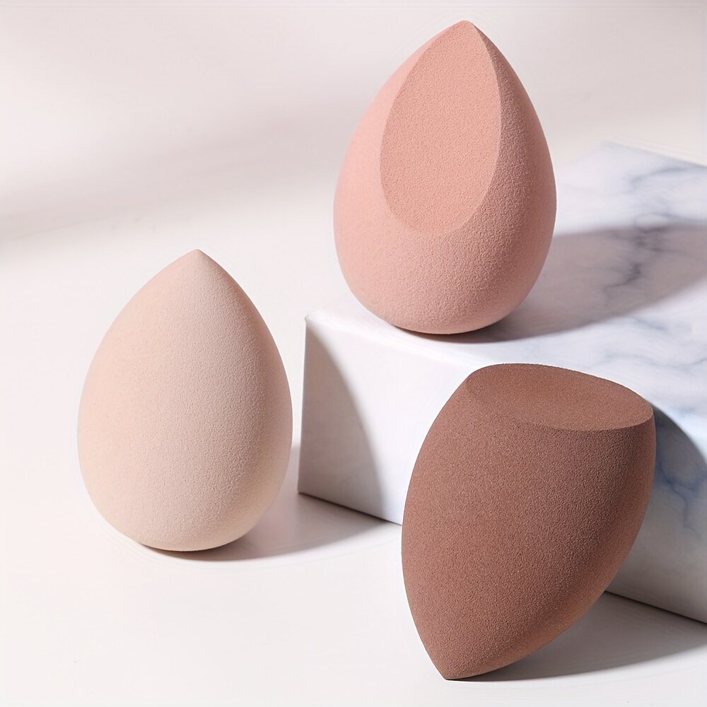 '3 vnt makiažo kempinėlių rinkinys professional beauty sponge blender makeup foundation blending cosmetic makeup puff pudrai kremui' kaina ir informacija | Vonios kambario aksesuarai | pigu.lt